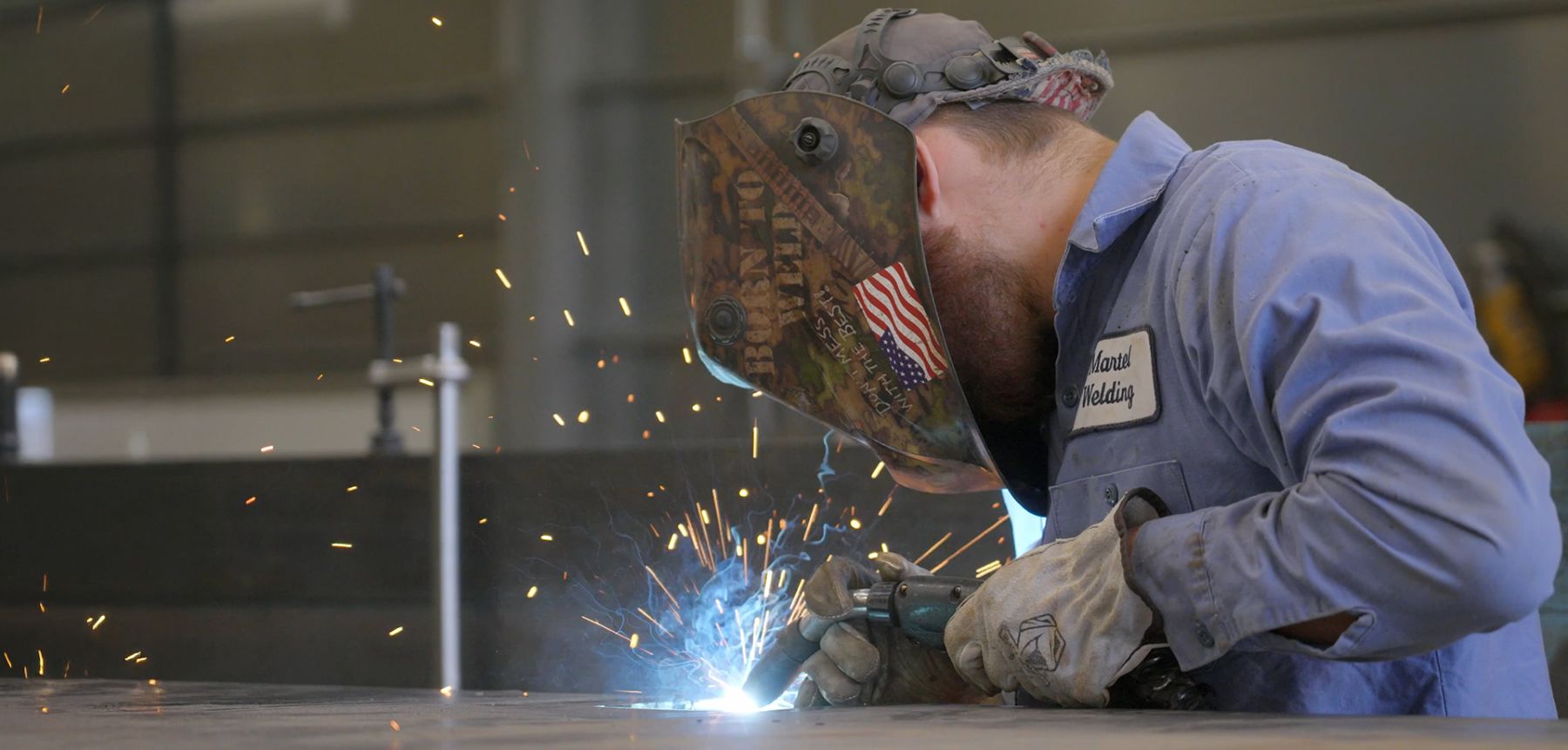 Welder working