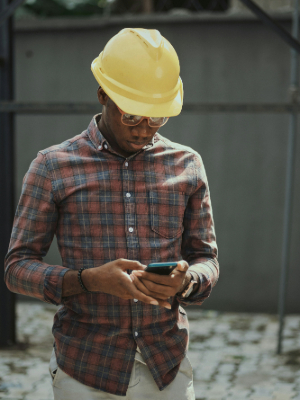 Mobile banking on a cell phone