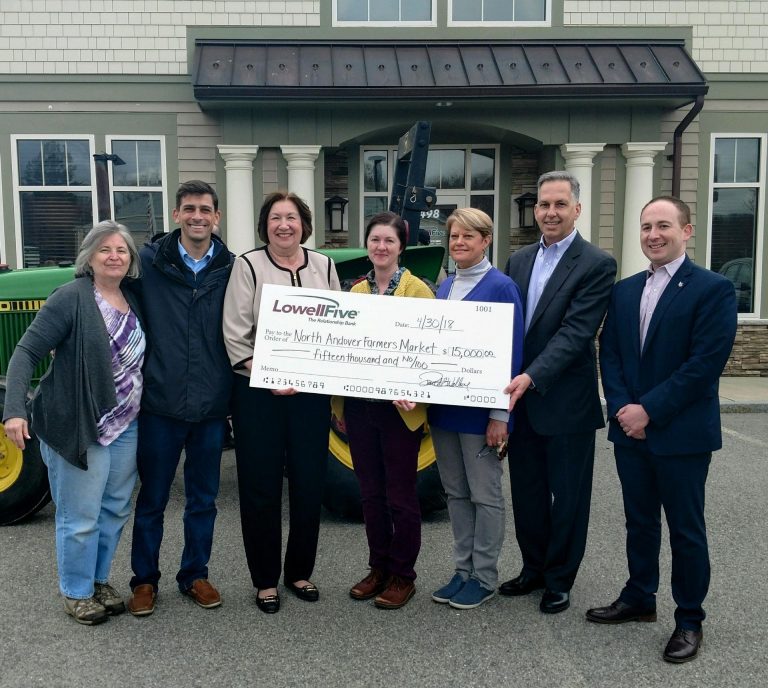 Lowell Five Bank supports North Andover farmers market and artisan