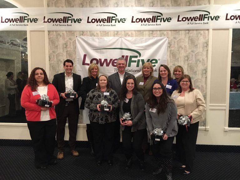 Lowell Five Bank announces inspiring excellence award winners Lowell Five