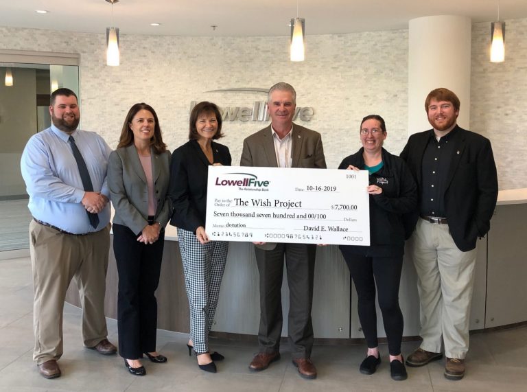 The Wish Project receives Q3 2019 Lowell Five Bank Employee Charitable