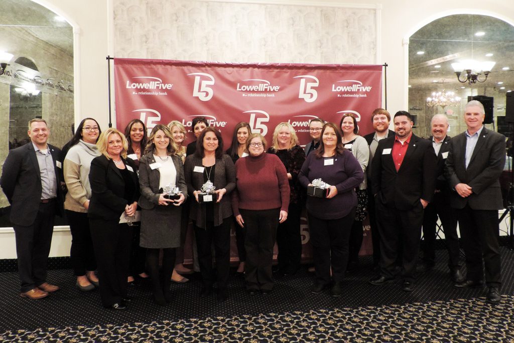 Lowell Five Bank 2019 Pillars of Excellence Awards Recipients