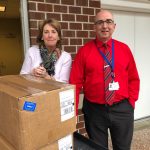 Lowell Five donates hand sanitizers to Lowell General Hospital