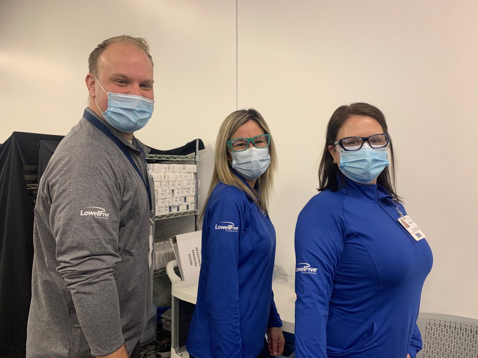 Lowell Five sponsors uniforms for staff at Lowell General Hospital's